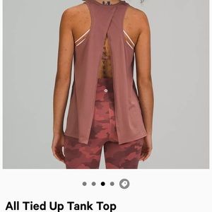 Lululemon All Tied Up Tank in blue